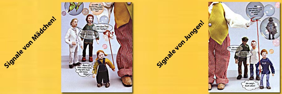 Signale von Mädchen und Jungen
